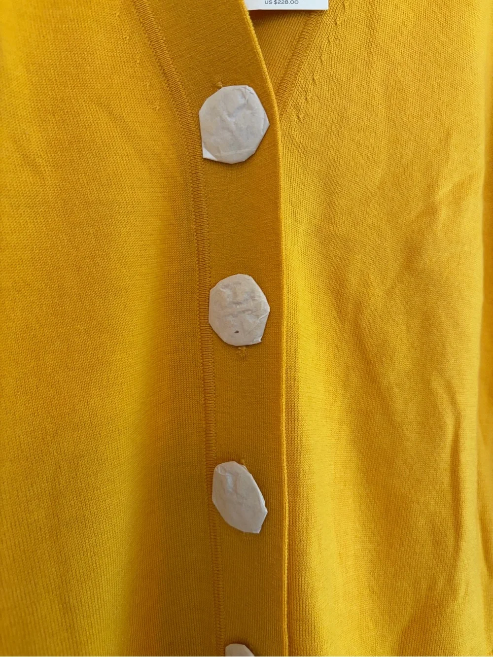 Tory Burch Simone Cardigan NWT Gold Crest Logo Buttons 100%‎ Wool Size Small